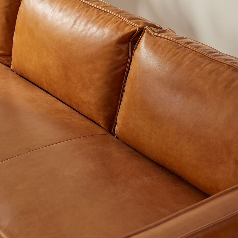 Axel Leather Sofa (152 cm 226 cm) West Elm UK